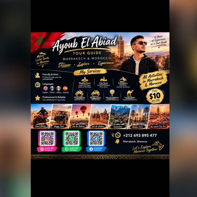 Ayoub El Abiad, pictured in his tour flyer